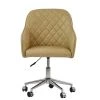 Opus Office Office Chair in Aged Cream Leather & Chrome Base