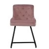 Melton Office Chair in Pink Velvet