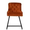 Melton Office Chair in Burnt Orange Velvet
