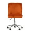 Oblek Office Chair in Burnt Orange Velvet