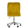 Oblek Office Chair in Yellow Velvet