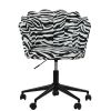 Clam Office Chair in Zebra Animal Print