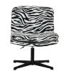 Rosso Office Chair in Zebra Animal Print & Black Base