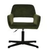 Stockholm Office Chair in Olive Green Velvet