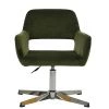 Bronby Office Chair in Olive Green Velvet