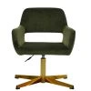 Nassjo Office Chair in Olive Green Velvet
