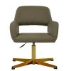 Nassjo Office Chair in Taupe Leather