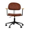 Laxi Office Chair in Vintage Brown Leather