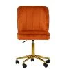 Blaydon Office Chair in Burnt Orange Velvet