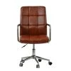 Vaughan Office Chair in Vintage Brown Leather