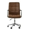 Vaughan Office Chair in Aged Brown Leather