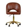 Flair Office Chair in Vintage Brown Leather