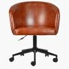 Pasco Office Chair in Vintage Brown Leather