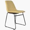 Plato Dining Chair in Aged Cream Leather