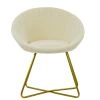 Herc Vanity Chair in Cream Boucle 