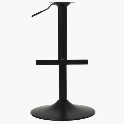 Replacement Bar Stool with Circle Base and T-Bar Footrest Black