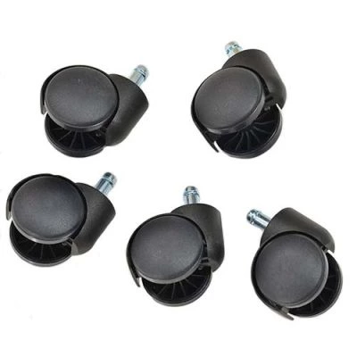 Office Chair Wheels Black Top Trim (pack of 5)