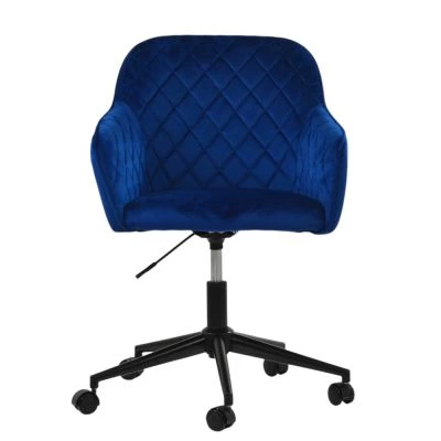 Opus Carver Office Chair Blue Velvet & Black