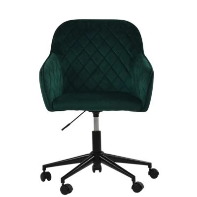 Opus Carver Office Chair Emerald Green Velvet & Black