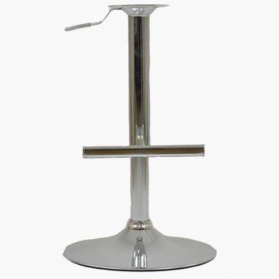 Replacement Bar Stool with Circle Base and T-Bar Footrest Chrome