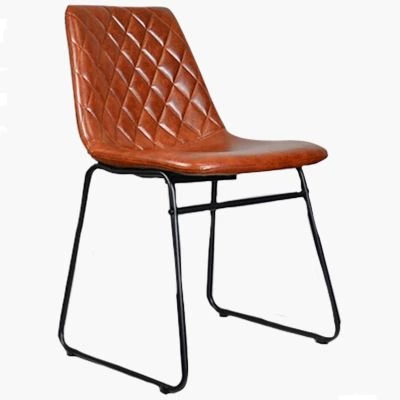 Zorro Dining Chair in Vintage Brown Leather