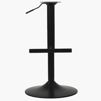 Replacement Bar Stool with Circle Base and T-Bar Footrest Black