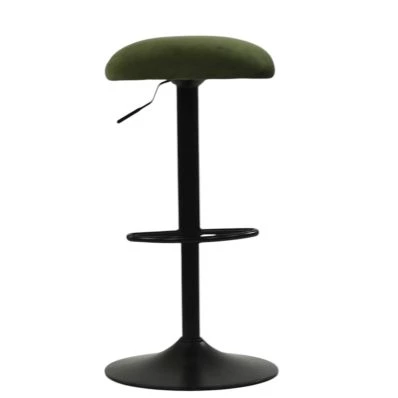 Bronx Bar Stool Black Leather & Black
