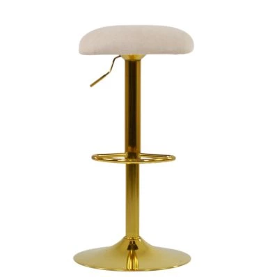Luka Bar Stool in Natural Cream Fabric