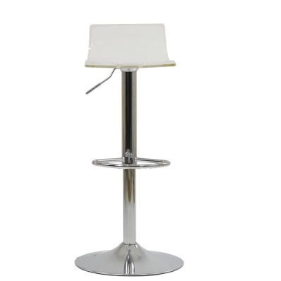 Crystal Bar Stool Clear Acrylic & Chrome