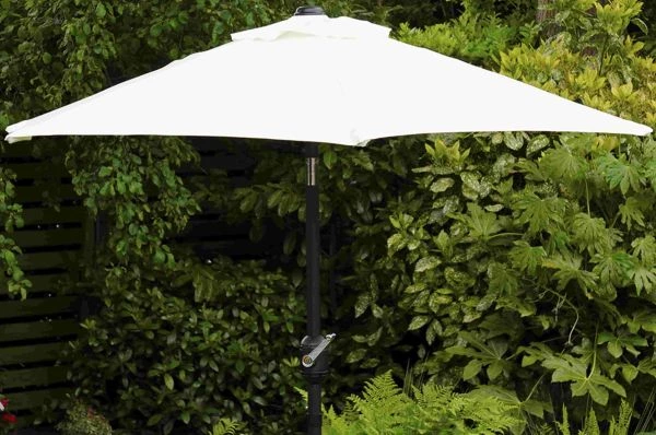 Cambridge 2m Crank & Tilt Garden Parasol Umbrella Cream