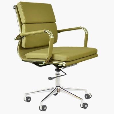 Chester Office Chair Taupe Faux Leather & Chrome