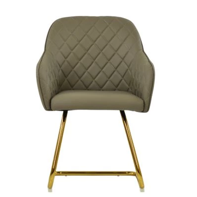 Frome Dining Chair in Taupe Leather