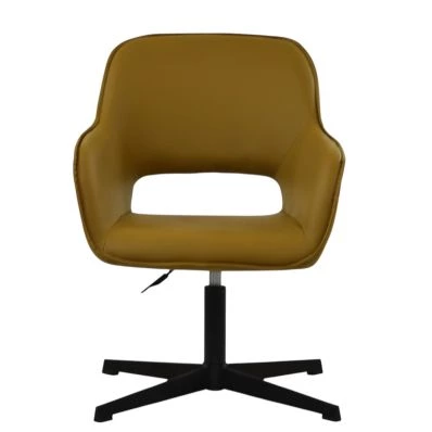Bunk Dining Chair in Light Tan Brown Faux Leather