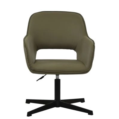 Bunk Dining Chair in Taupe Faux Leather