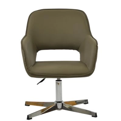 Lopez Dining Chair in Taupe Faux Leather