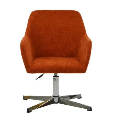 Marco Dining Chair Vintage Brown Leather & Black Base