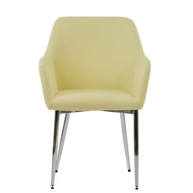 Marco Dining Chair Vintage Brown Leather & Black Base