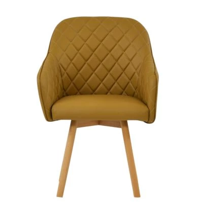 Soldberg Dining Chair in Light Tan Brown Leather