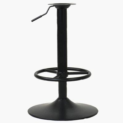 Replacement Bar Stool Full Base - Circle Footrest Black