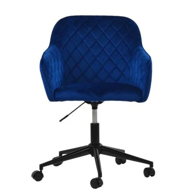 Opus Carver Office Chair Blue Velvet & Black