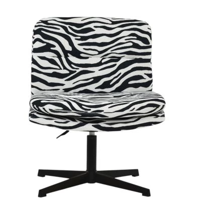 Rosso Office Chair Zebra Fabric & Black
