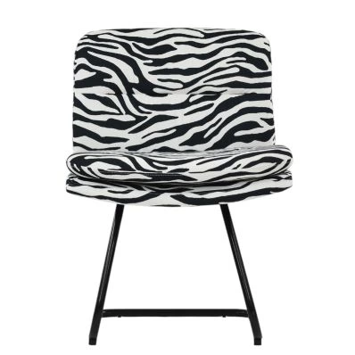 Okano Office Chair Zebra Fabric & Black