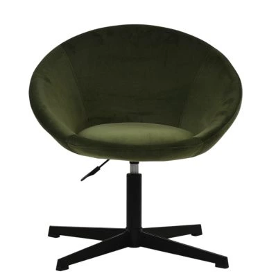 Deniz Vanity Chair in Olive Green Velvet
