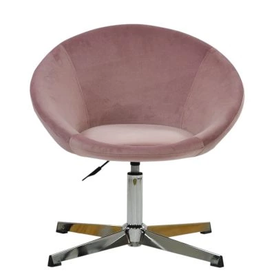 Arda Vanity Chair in Pink Velvet
