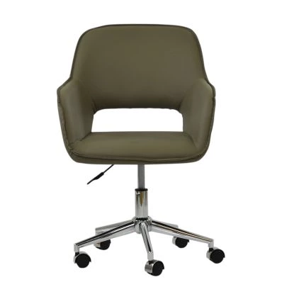 Marco Dining Chair Vintage Brown Leather & Black Base