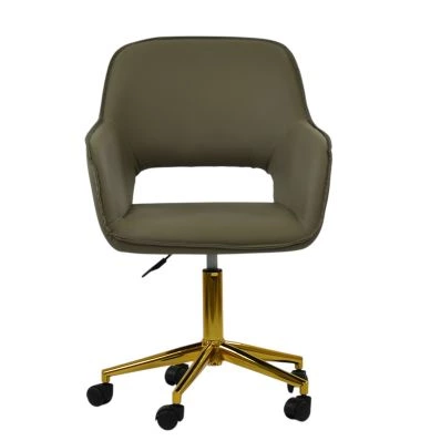 Marco Dining Chair Vintage Brown Leather & Black Base