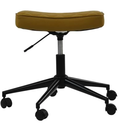 Kylian Office Chair in Light Tan Brown Black Base