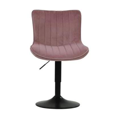 Izzo Office Chair Pink Velvet Black Base