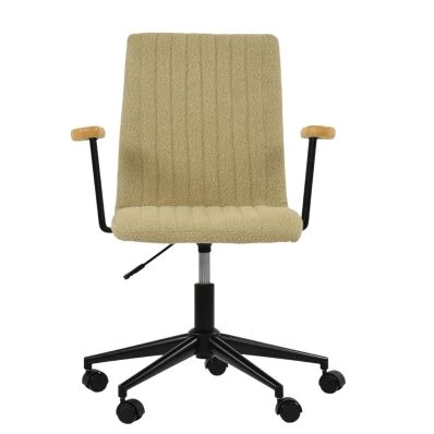 Folix Office Chair Mink Boucle Fabric & Black