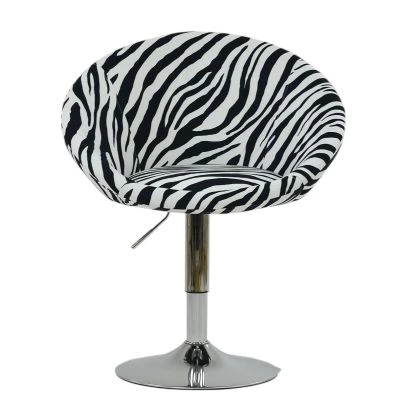 Josi Vanity Chair in Zebra Fabric